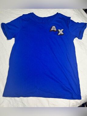 Armani Exchange Bright Blue A|X Embellished Tee